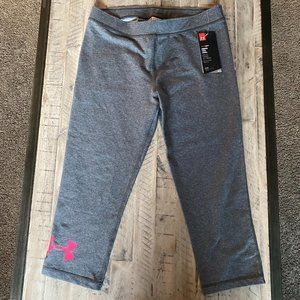 Under Armour Gray Fitted Pants - Size Medium